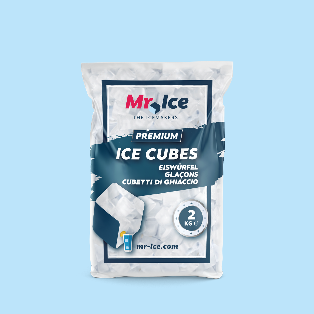 Premium Eiswürfel 2kg